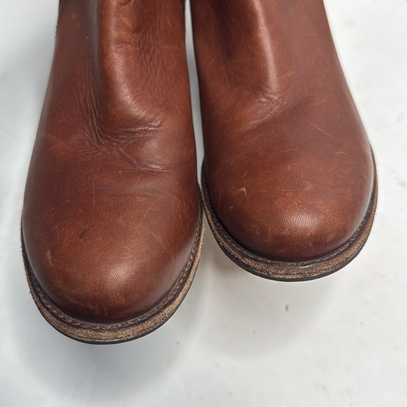 Frye Addie Double Zip Brown Leather Ankle Boots S-242 Sz 11 - Picture 6 of 11